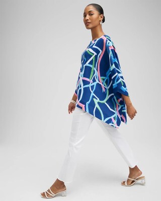 Abstract Lines Poncho