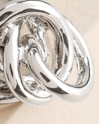 Silvertone Cocktail Ring