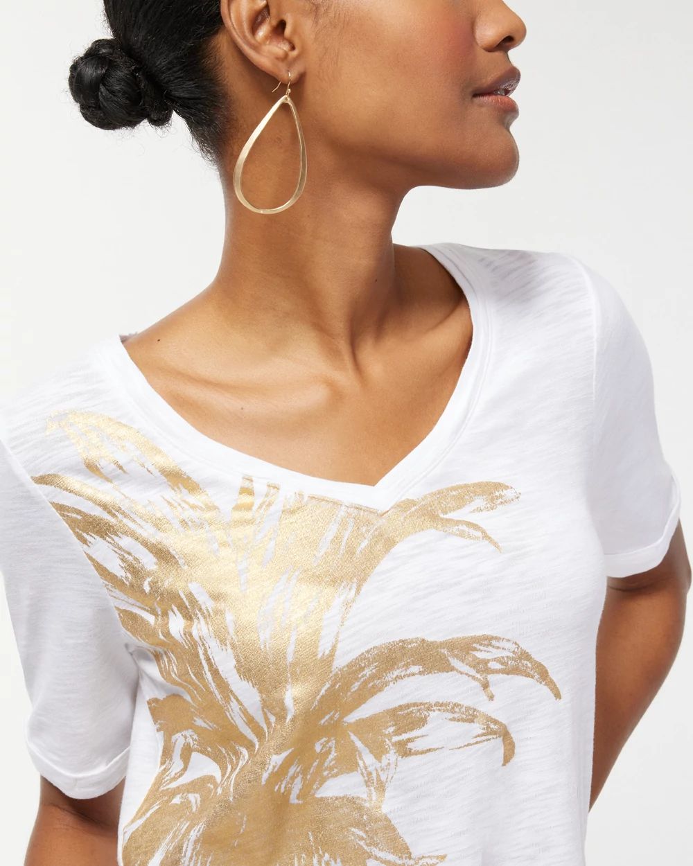 Pineapple Seamed Slub Tee
