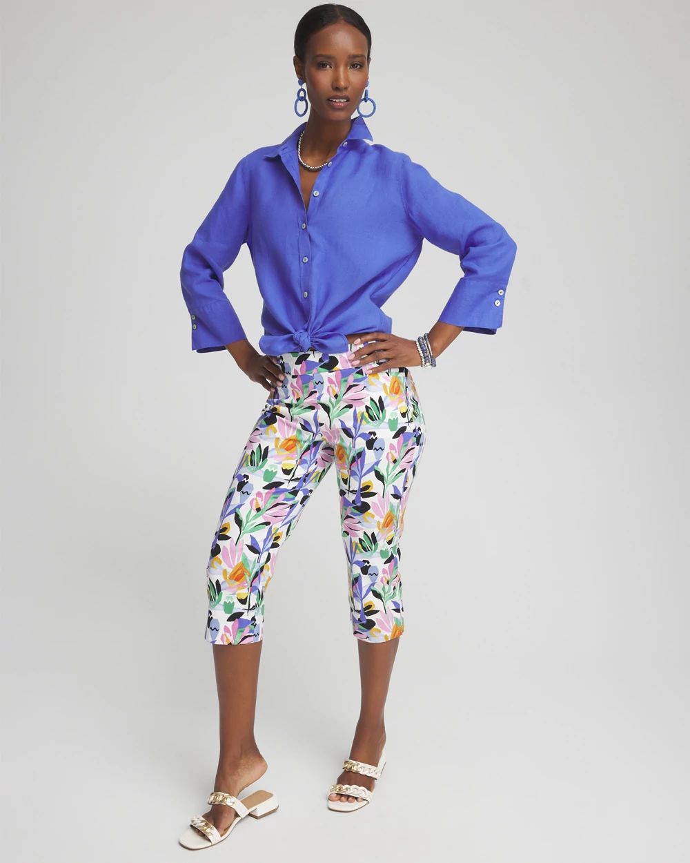 No Iron™ Linen 3/4 Sleeve Shirt
