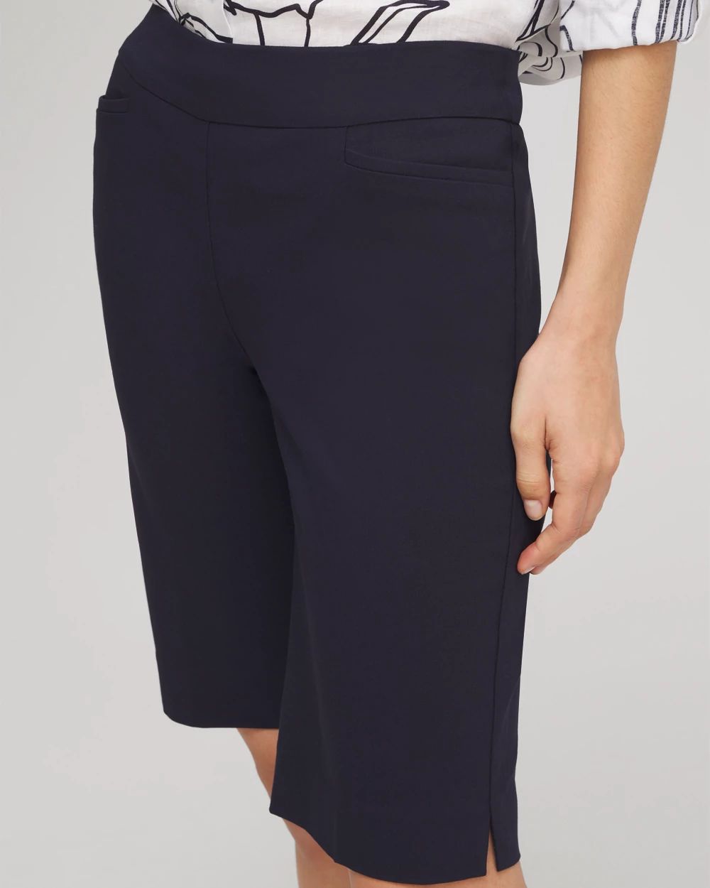 Brigitte™ Pull-On Slim Shorts click to view larger image.