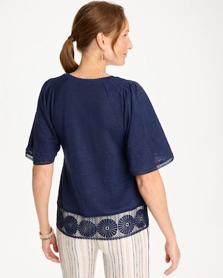 Linen Crochet Tee click to view larger image.