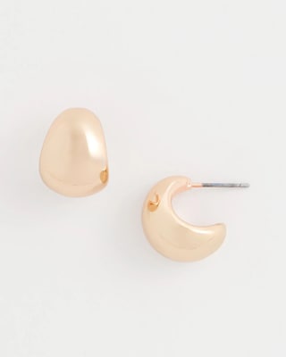 Rose Gold Huggie Hoop Earrings