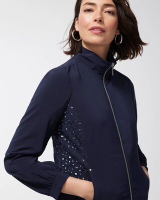 Zenergy Neema Navy Eyelet Jacket