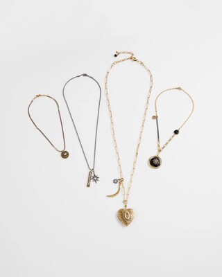 Convertible Multi Strand Locket Necklace