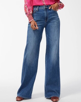 Petite High Rise Wide Leg Jeans