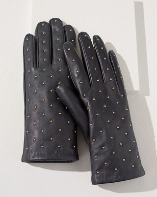 Studded Leather Gloves