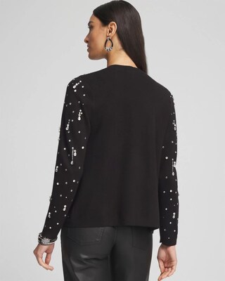 Embellished Long-sleeve Cardigan click to view larger image.