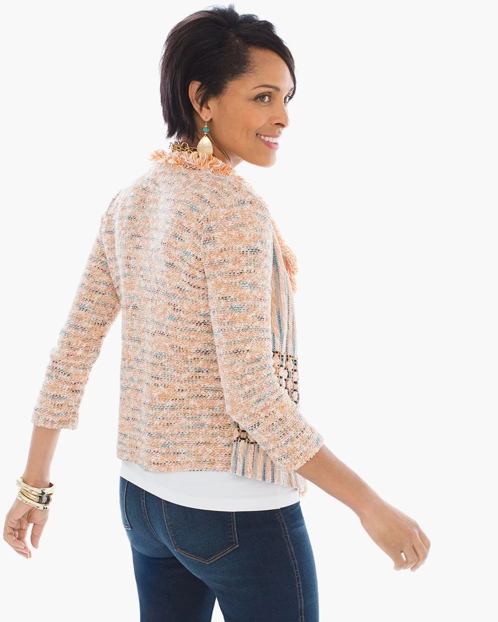 Textured Bonnie Fringe Cardigan