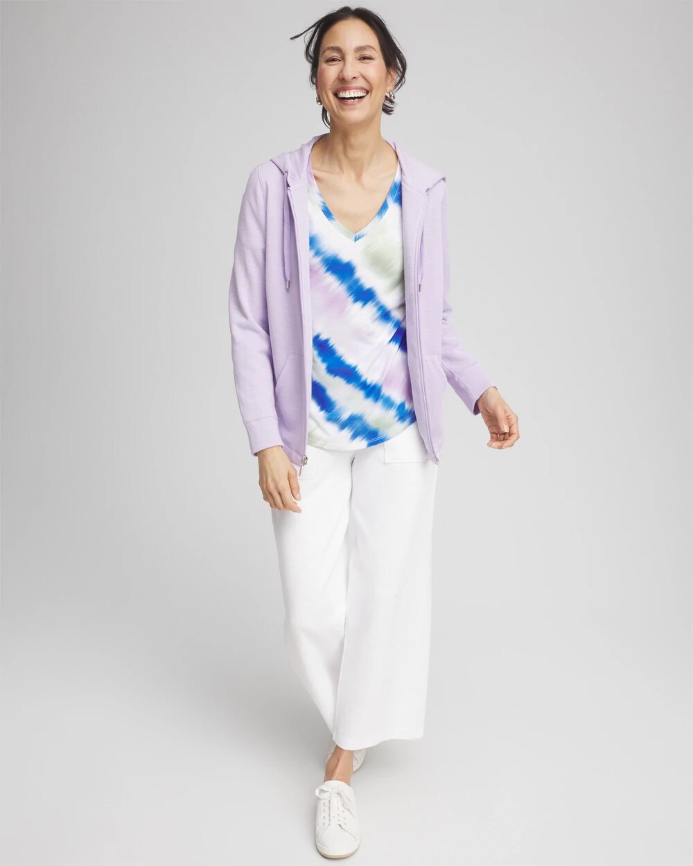 Zenergy® Tie-Dye V-Neck Tee