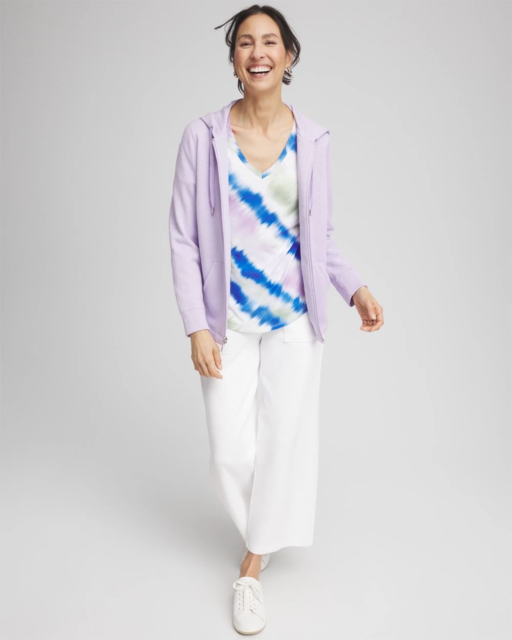 Zenergy® Tie-Dye V-Neck Tee