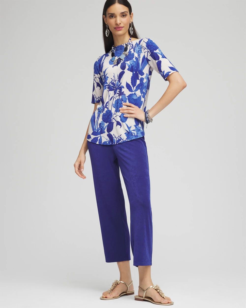 Travelers™ Wildflower Elbow-Sleeved Top