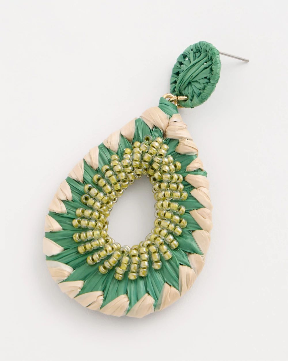 Thread Wrapped Teardrop Earrings click to view larger image.