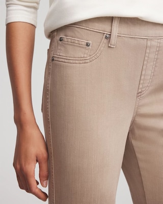 Pull-On Straight-Leg Jeans click to view larger image.