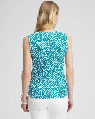 Geo Print Button Detail Tank