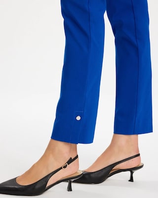 Brigitte™ Slim Button Hem Pants click to view larger image.