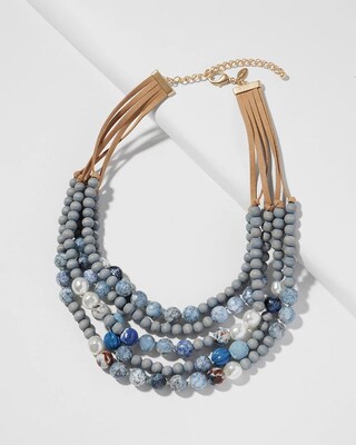 Blue Multistrand Necklace