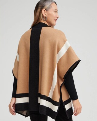 Colorblock Sweater Ruana
