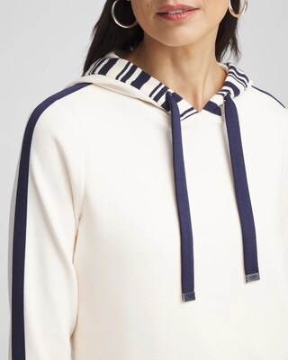 Zenergy® Striped Double-Knit Hoodie click to view larger image.