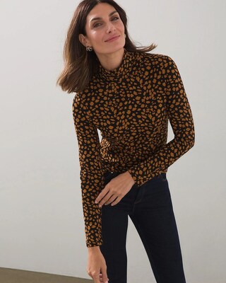 Touch of Cool Cheetah Turtleneck