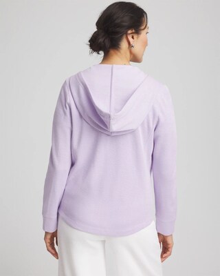 Zenergy® Beach Slub Zip-Front Hoodie click to view larger image.