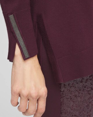 Embellished Crew Neck Sweater Tunic click to view larger image.