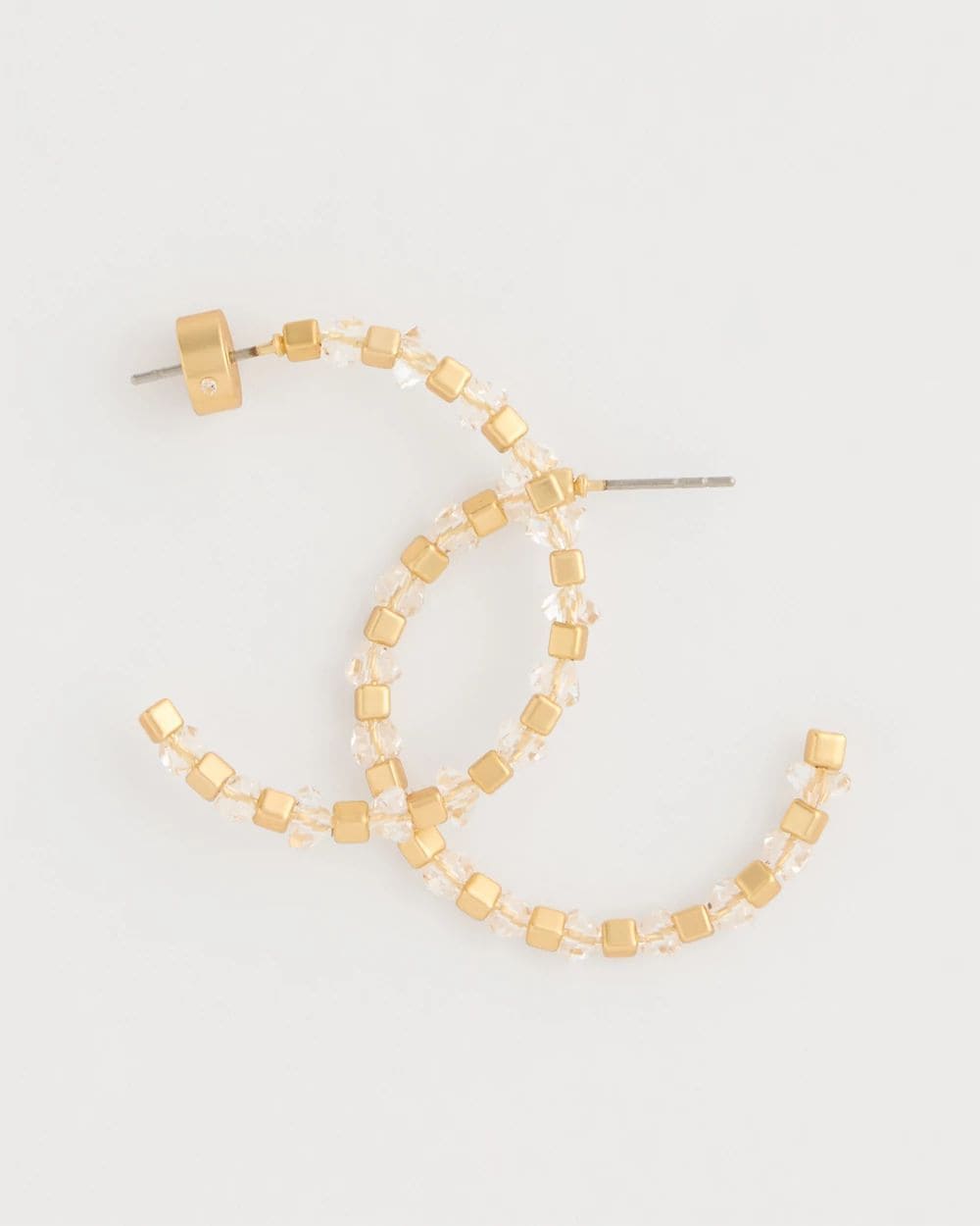 Sea Foam Hoop Earrings