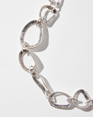 Silver Tone Single Strand Necklace