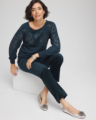 Heatset Embroidered Pullover click to view larger image.