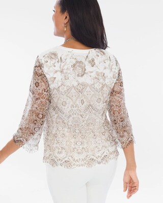 Lace Overlay Top