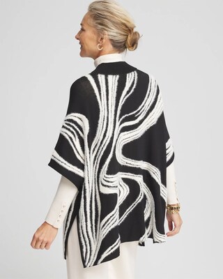 Eyelash Zip Front Ruana click to view larger image.