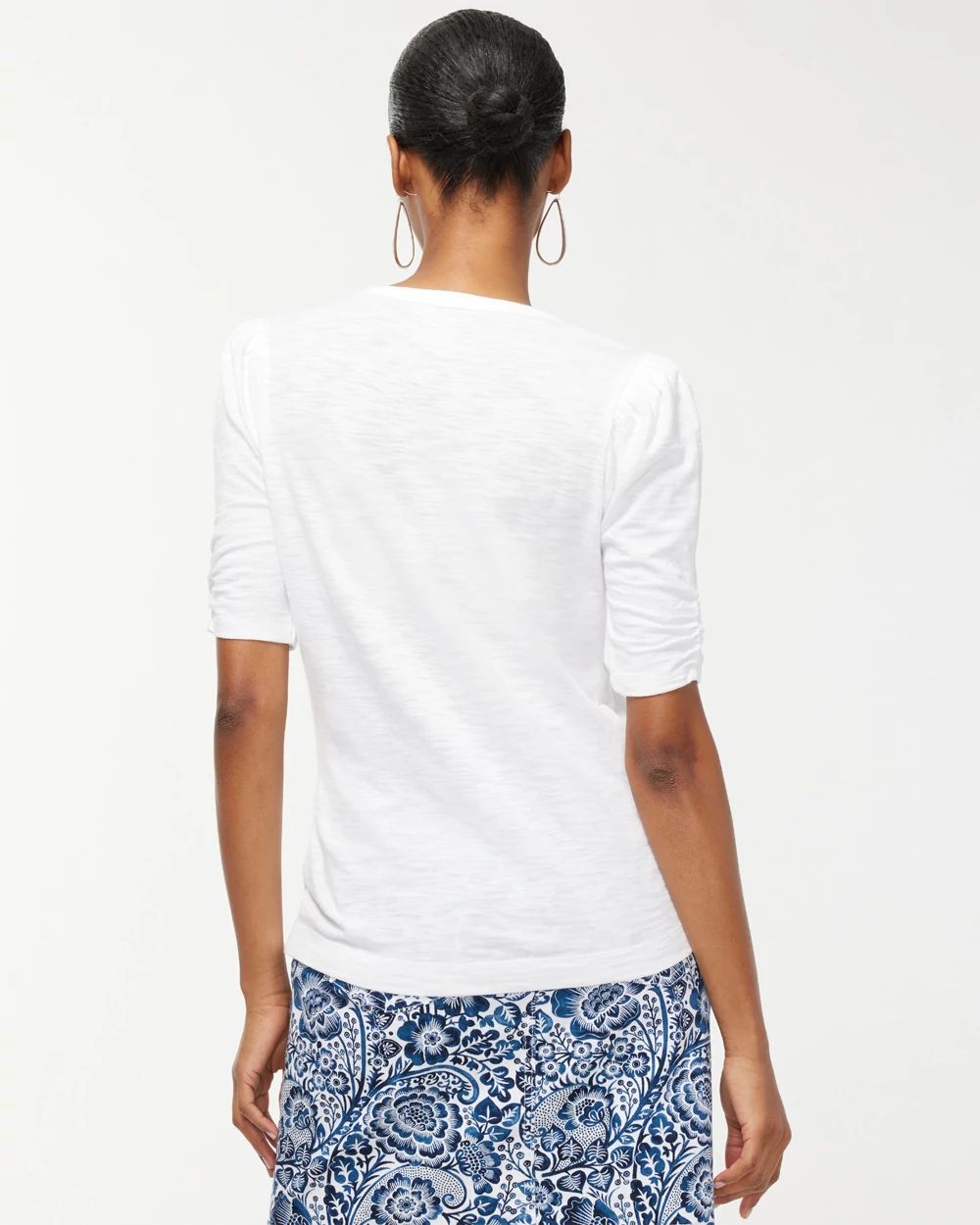 Linen Tiered A-Line Tee