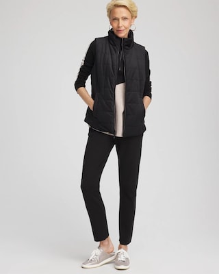 Zenergy® Reversible Velvet Puffer Vest click to view larger image.