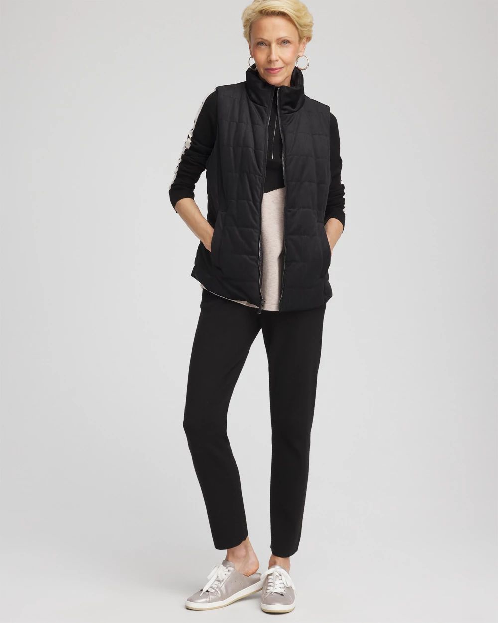 Zenergy® Reversible Velvet Puffer Vest