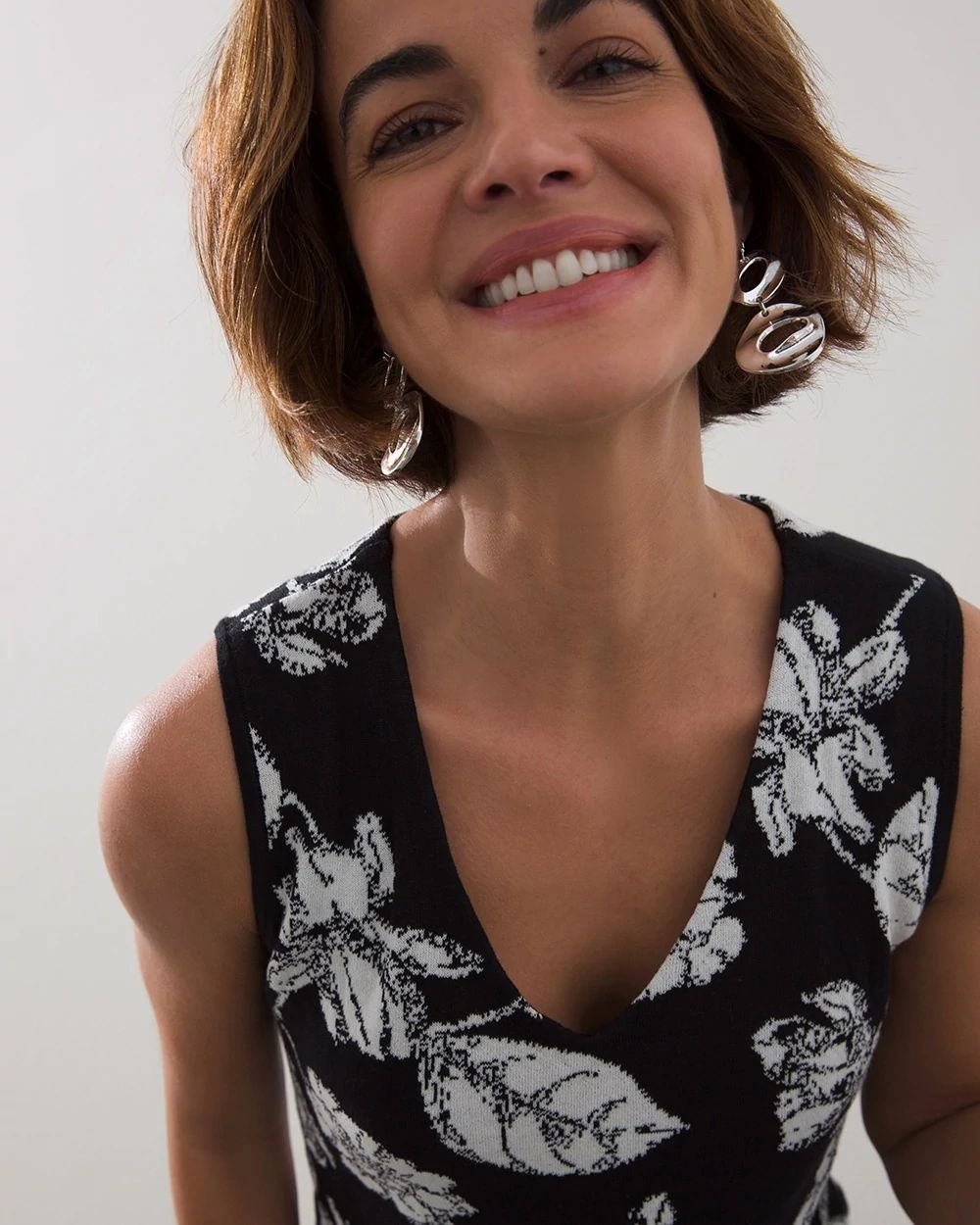 Floral V-Neck Tank