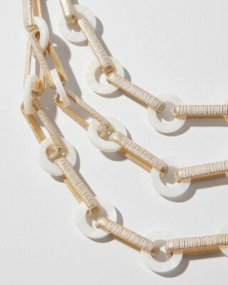 Mother of Pearl Multistrand Necklace