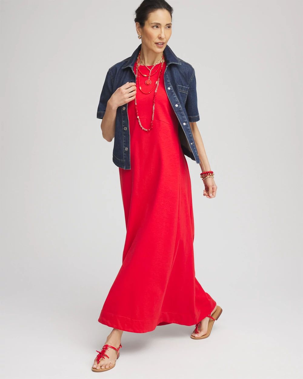 Sleeveless Midi Tank Dress