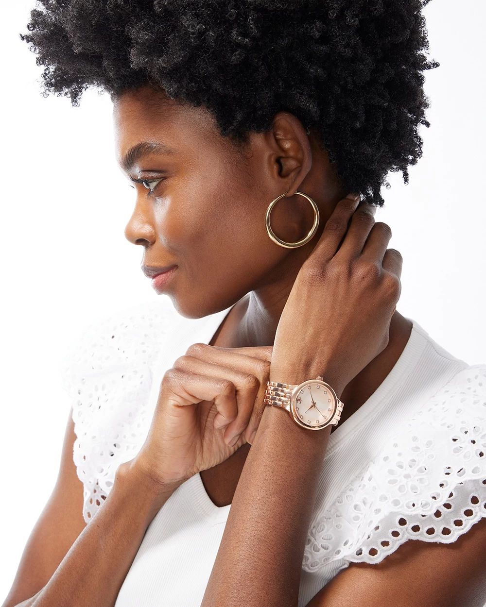 Rose Gold Tone Watch