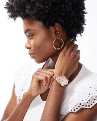 Rose Gold Tone Watch
