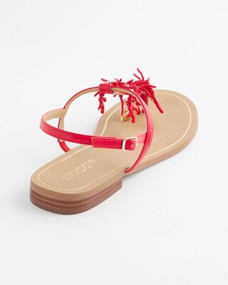 Coral Beach T-Strap Sandals click to view larger image.