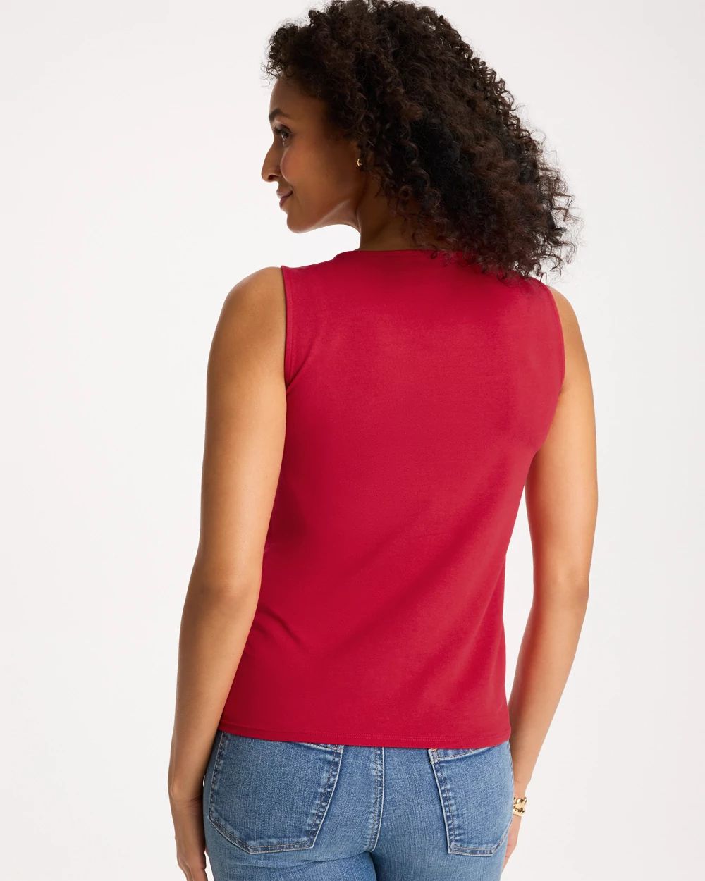 Contour Cotton™ Square Neck Tank click to view larger image.