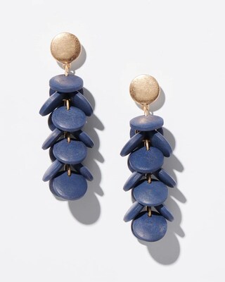 Navy Cluster Earrings