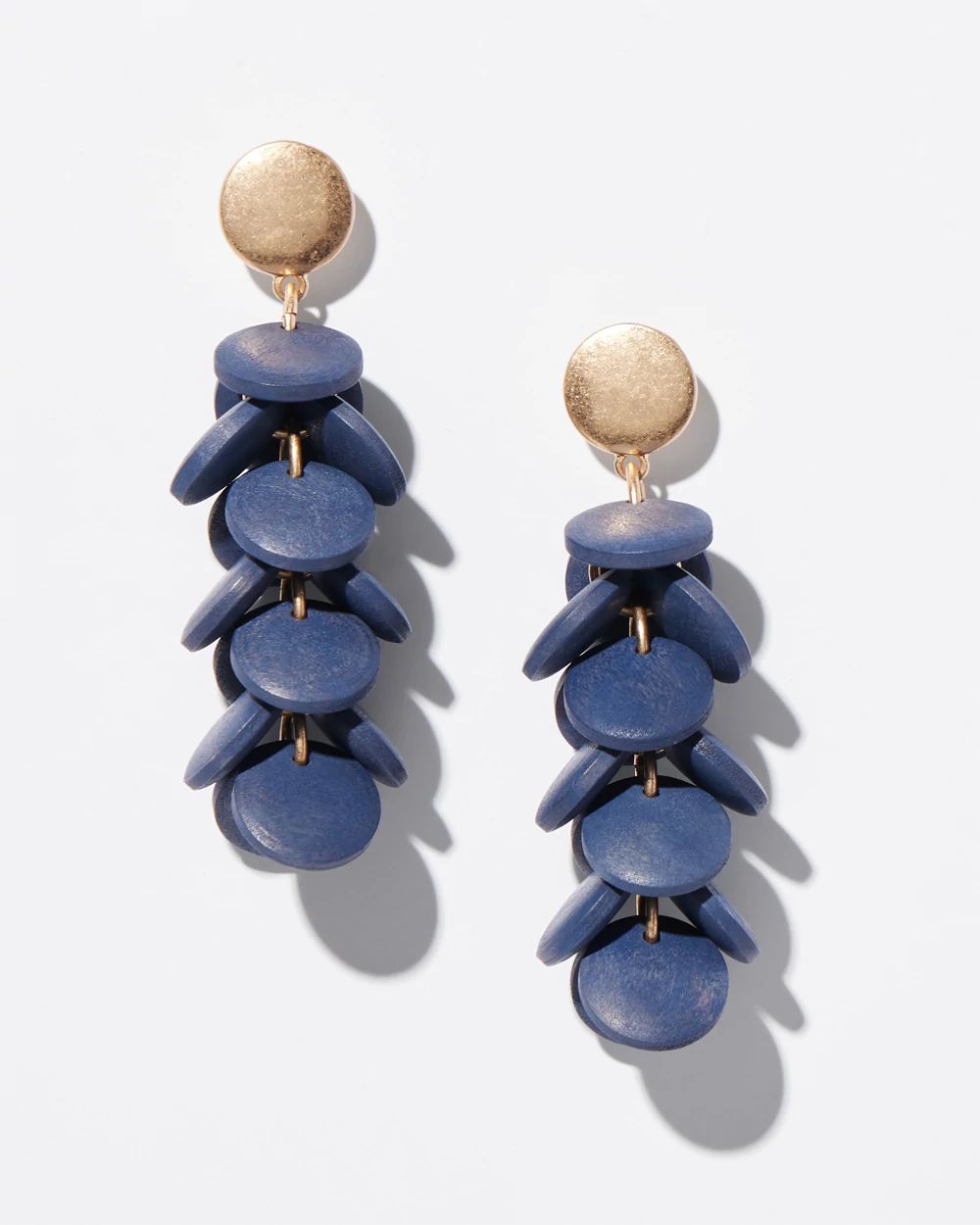 Navy Cluster Earrings