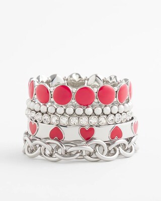Red Stretch Bracelet click to view larger image.
