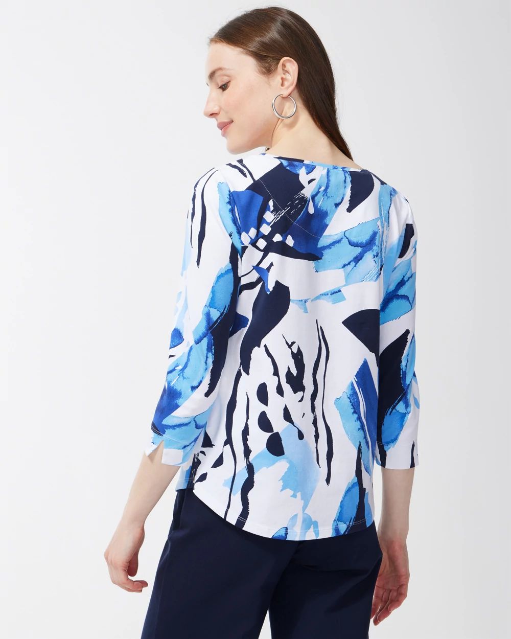 Floral 3/4 Sleeve Perfect Tee