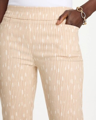 Striped Brigitte™ Slim Pull-On Ankle Pants click to view larger image.