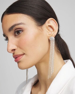 No Droop® Silver-Tone Jellyfish Earrings click to view larger image.