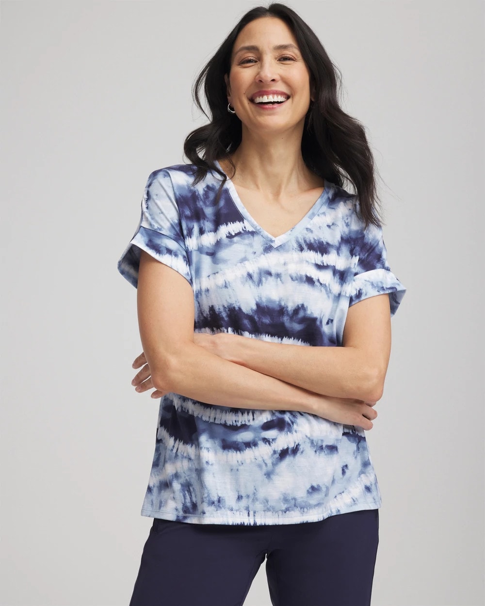 Zenergy® Stripe Tie Dye Tee