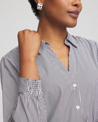Poplin Stripe Shirt click to view larger image.