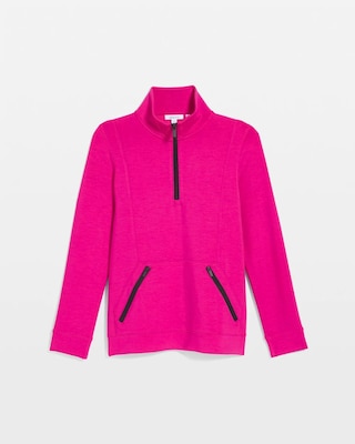 Zenergy® Soft Contrast Half Zip Pullover click to view larger image.